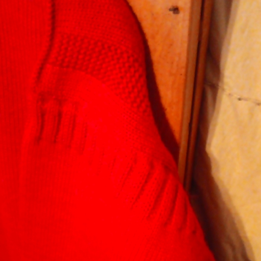 Vibrant Red Knit Sweater